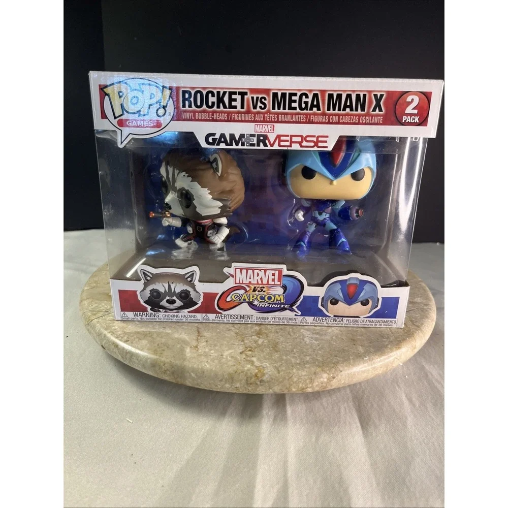 Funko POP! Games Marvel vs. Capcom Rocket vs Mega Man X Vinyl Figure